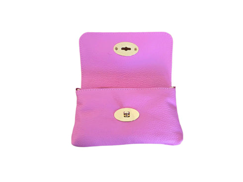 Lilly leren portemonnee paars
